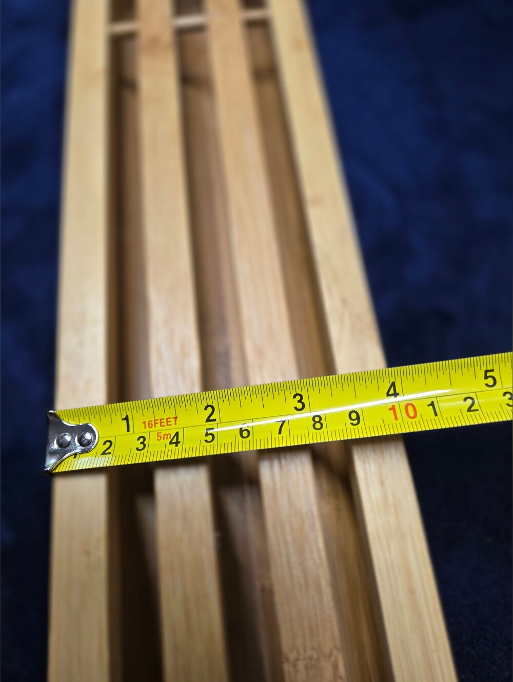 Bread Tray Made Of Yellow Bamboo With Dipping Dish - Picture 4 of 5